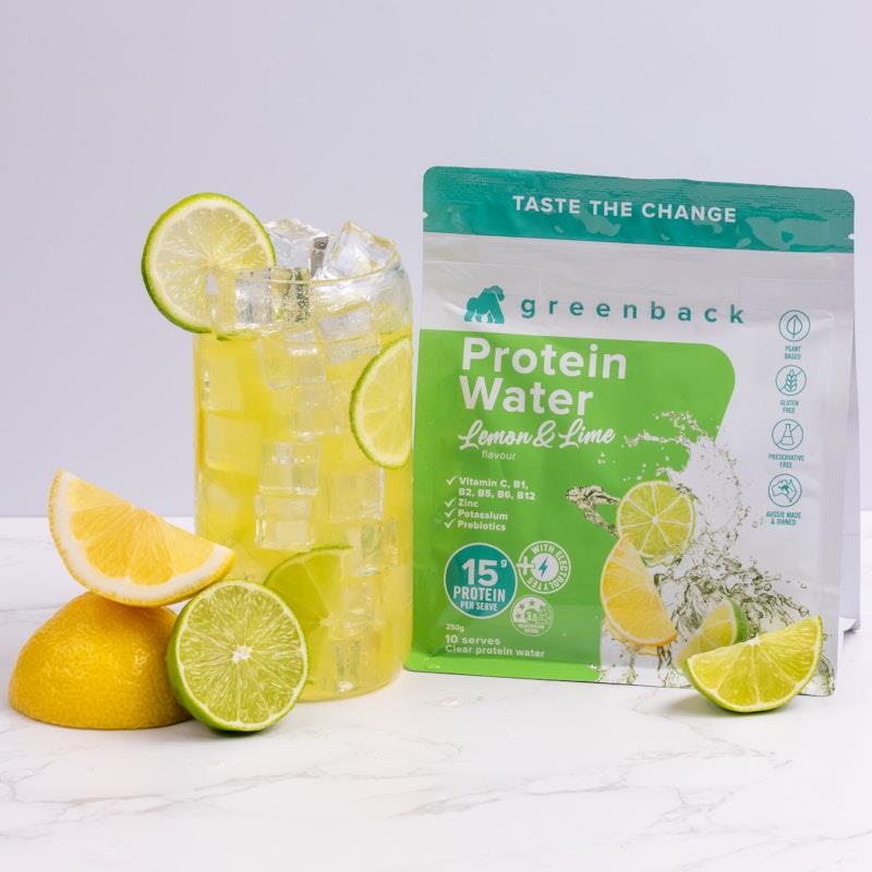 Load image into Gallery viewer, Greenback Protein Water Lemon &amp; Lime 1Pack
