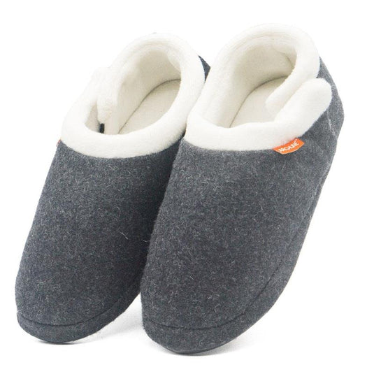 Archline Slippers Closed Back Arch Support Comfort Grey Marl Size 41