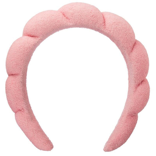 Ellodi Spa Headband & Wristband Set Pink