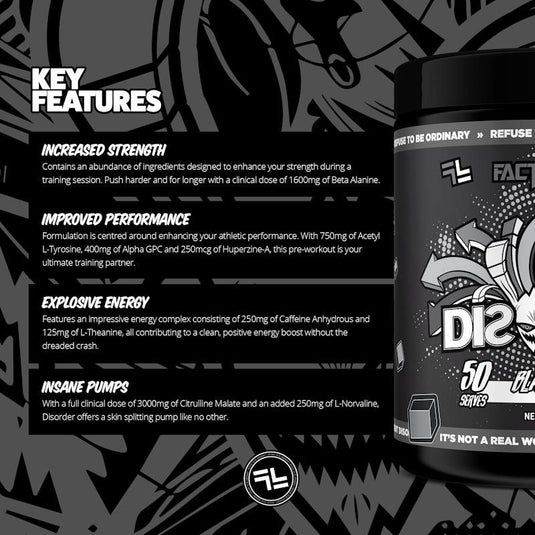 Faction Labs Disorder Original - 50 serves Black Fire