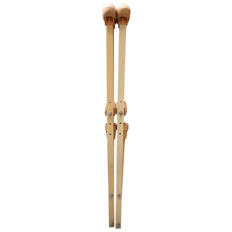 Load image into Gallery viewer, Livingstone Underarm Crutches Small Wood Adjustable 89-107cm 1Pair
