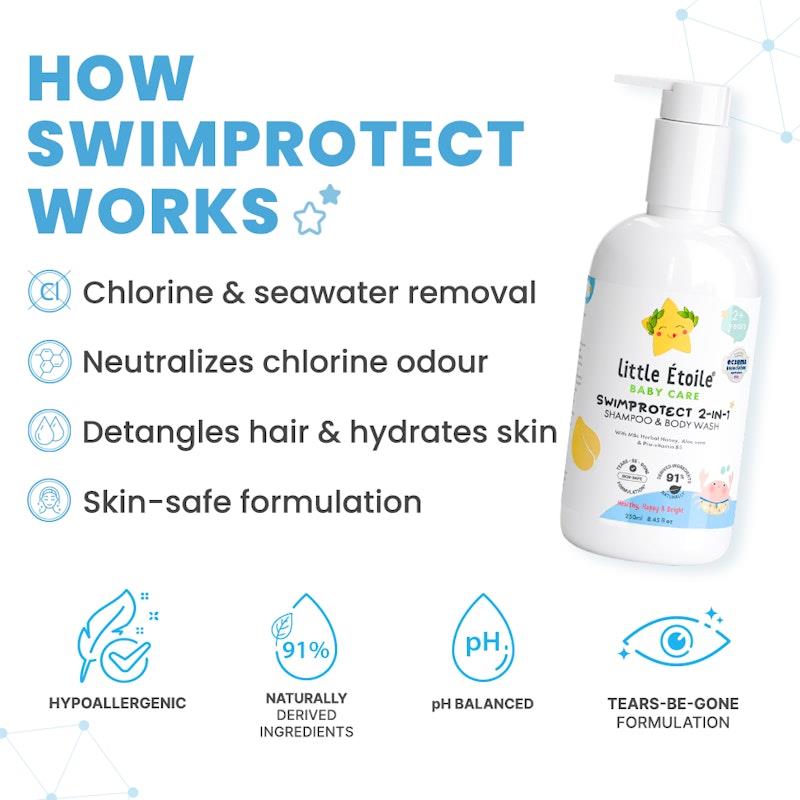 Load image into Gallery viewer, Little Etoile SwimProtect 2-in-1 Shampoo &amp; Body Wash (2+ Years) 2Pack

