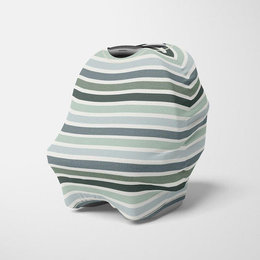 Zoe Sage 5 in 1 Multi-Use Mama Cover Green Stripes 1pc