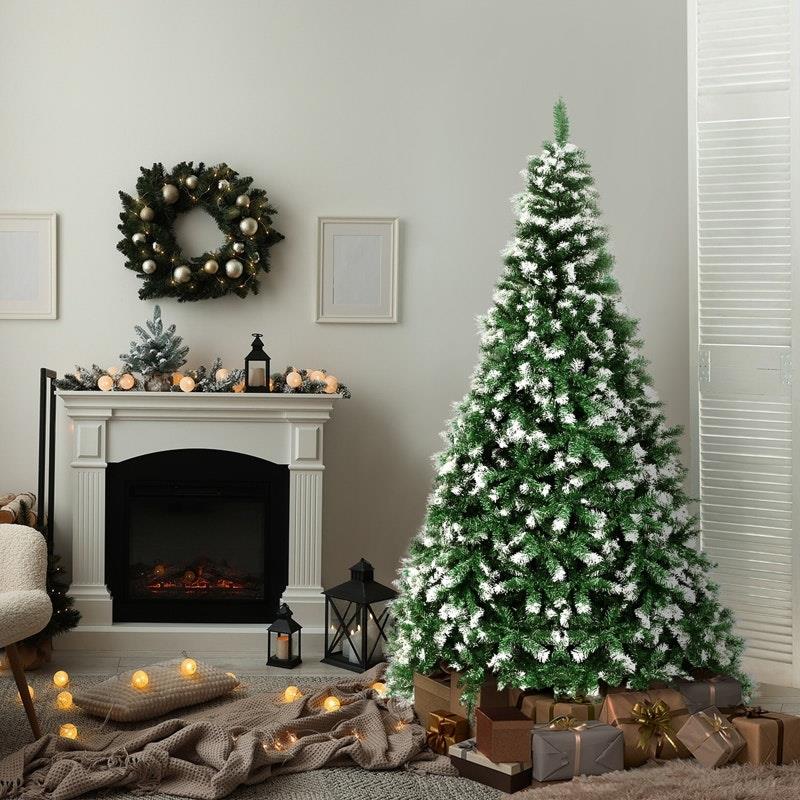 Load image into Gallery viewer, Tinseltown Christmas Tree 1.8M Xmas Trees Snowy Decorations Green 830 Tips 6 Feet
