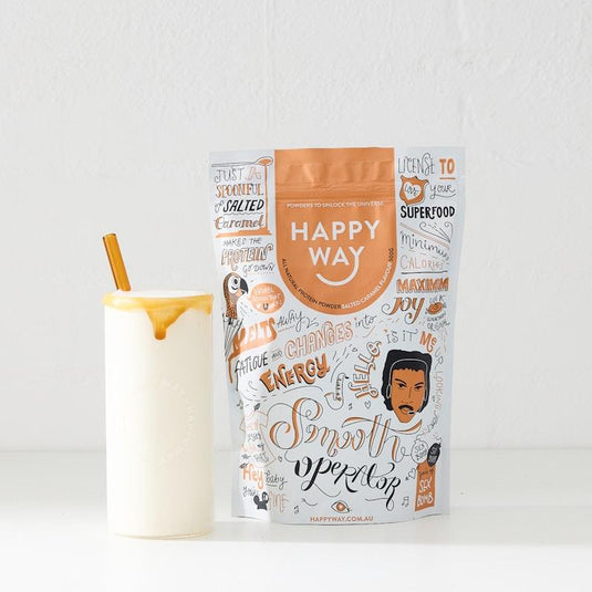 Happy Way Smooth Operator Salted Caramel Whey Protein Powder 500g