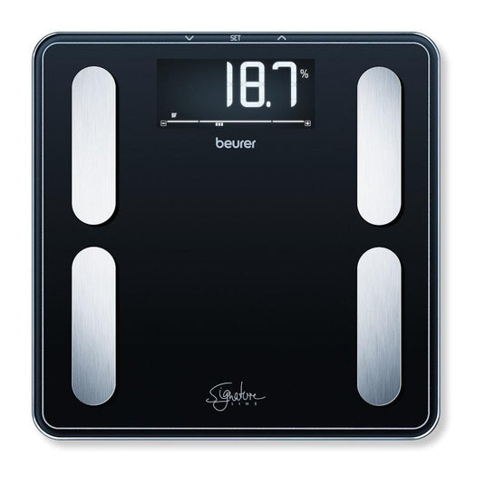 Beurer BF400B Digital Glass Body Fat Scale: Signature Line Black 1unit