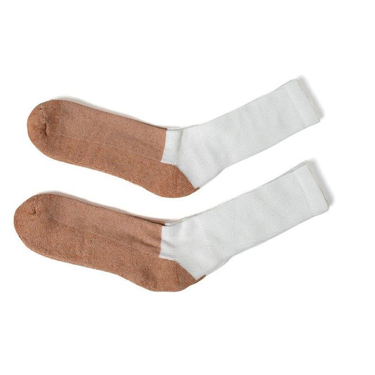 Glucology Loose Top Activity Socks White Medium