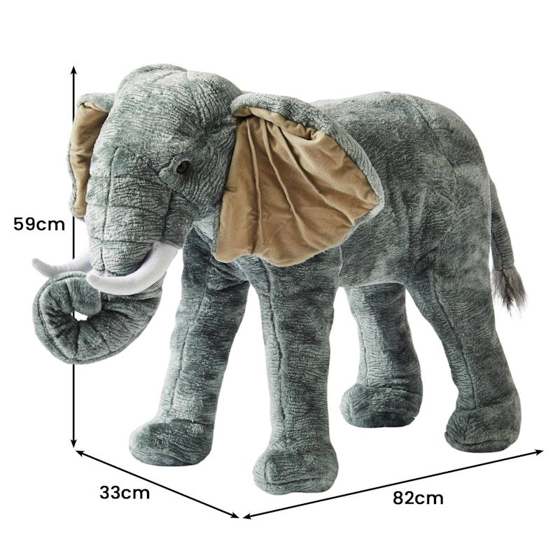 Load image into Gallery viewer, Jiggle &amp; Giggle Large Standing Soft Plush Toy Elephant
