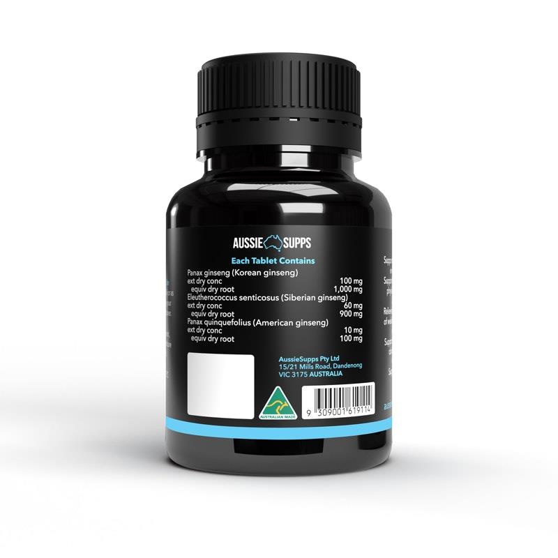 Load image into Gallery viewer, AussieSupps Ginseng Energy 2000 60 Tablets
