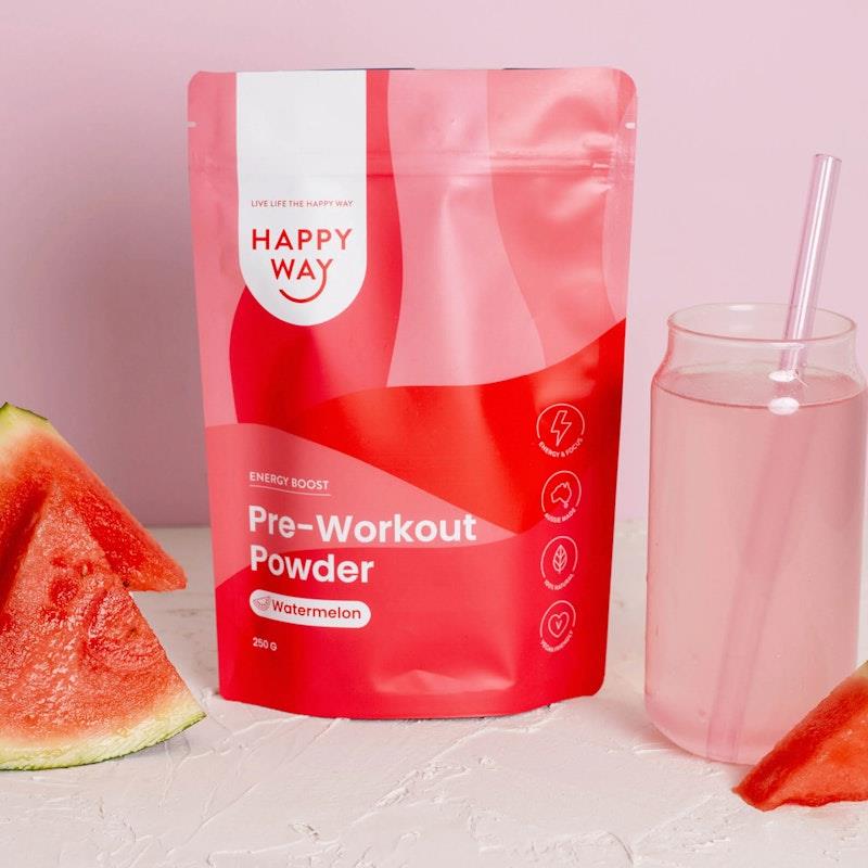 Load image into Gallery viewer, Happy Way Watermelon Pre-workout 250g
