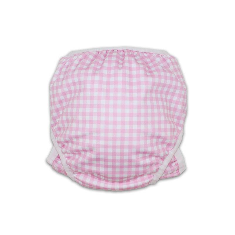 Load image into Gallery viewer, tyoub Adjustable Reusable Swim Nappy and Wet Bag - Pink Gingham Check One Size
