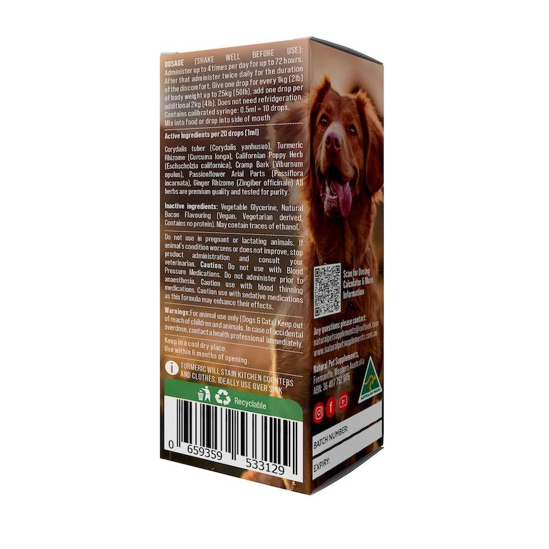 Load image into Gallery viewer, Natural Pet Supplements Pain Support Herbal Tincture For Dogs and Cats 100ml
