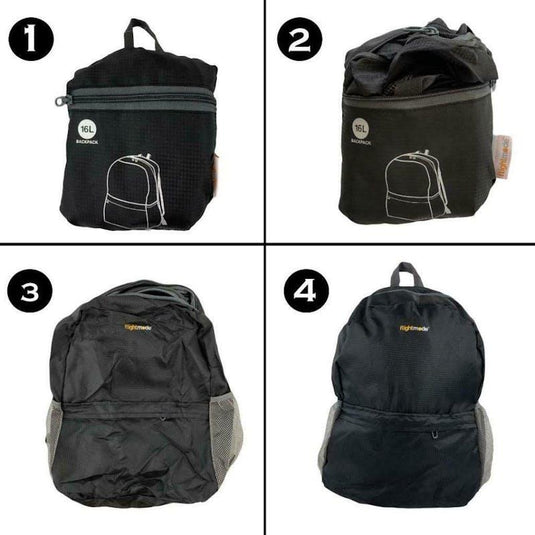 Flightmode 16L Travel Foldable Lightweight Backpack/Daypack 1pc