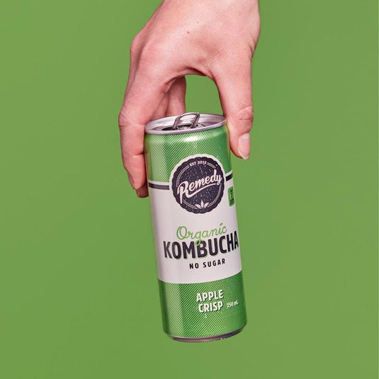 Remedy Kombucha Apple Crisp 250ml Can x 24
