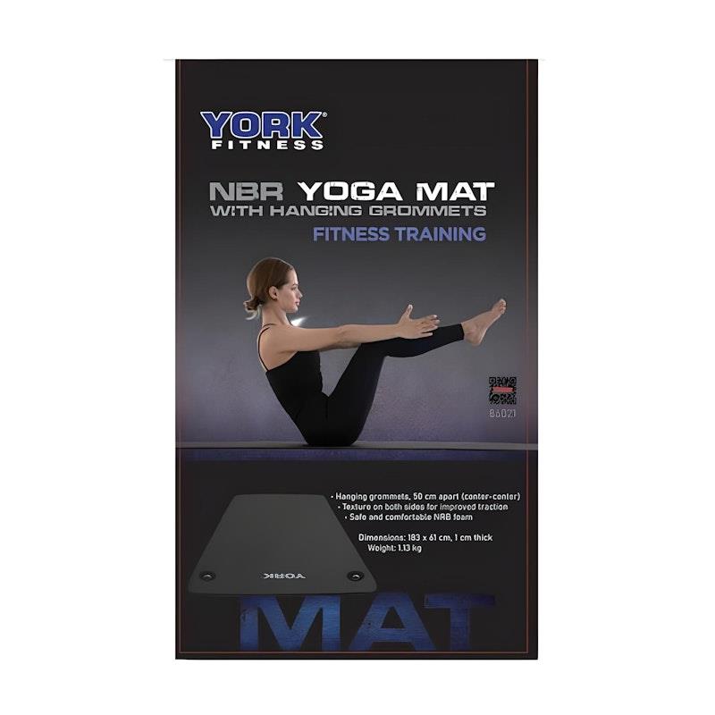 Load image into Gallery viewer, York NBR Yoga Mat (Black) 1pc
