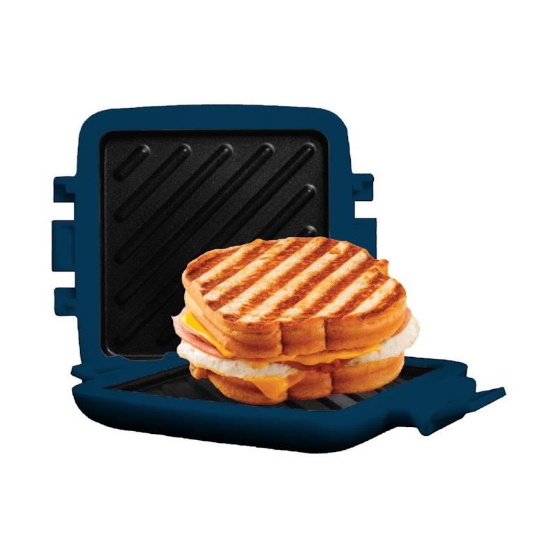 Load image into Gallery viewer, Laser Heatwave Tech Microwave Toastie Maker Navy Blue
