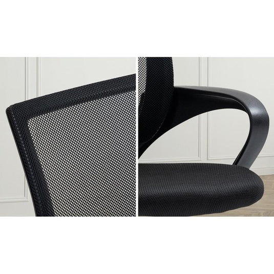 Oikiture Office Gaming Computer Mesh Chair Executive Foam Seat Black