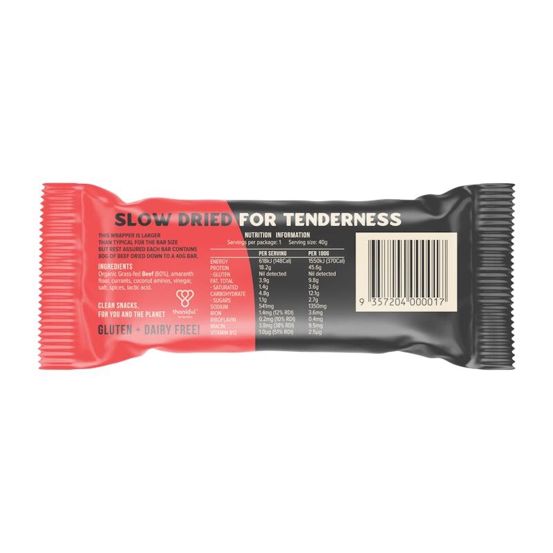 Load image into Gallery viewer, Chief Organic Beef Bars - Cayenne Chilli 12 Pack
