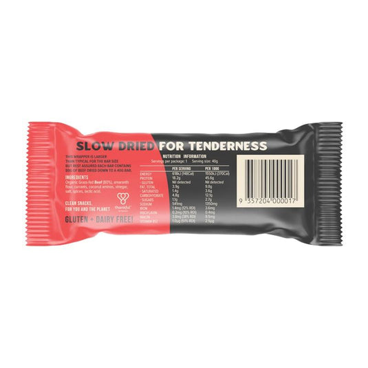 Chief Organic Beef Bars - Cayenne Chilli 12 Pack