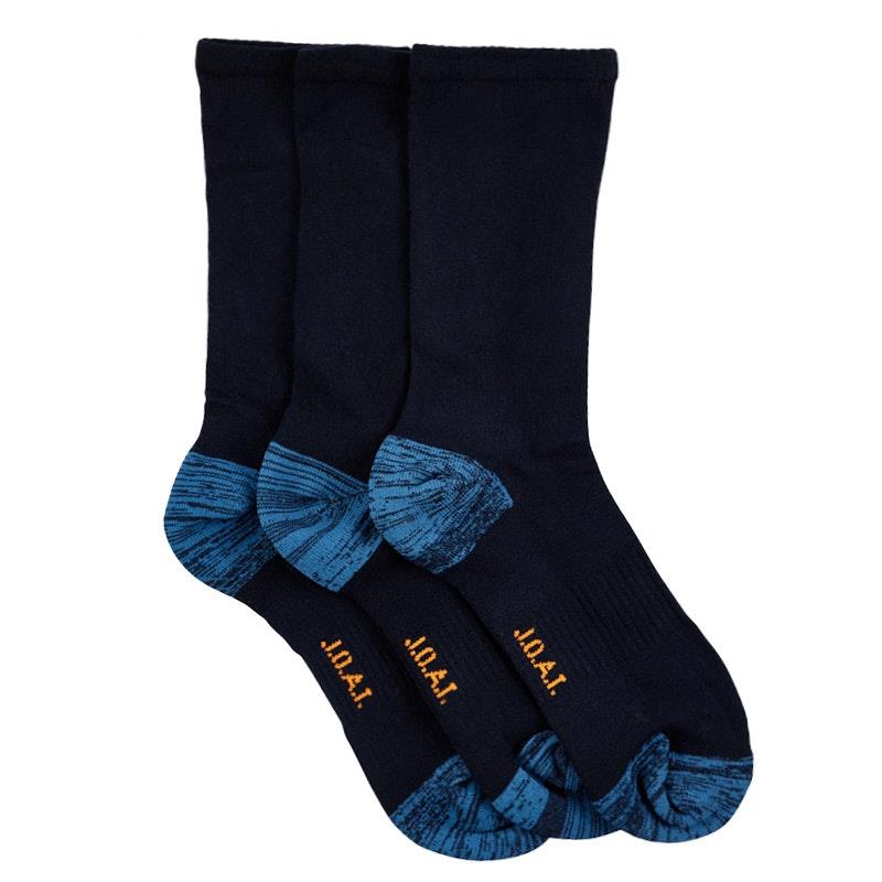 Load image into Gallery viewer, Jack of All Trades 12 Pairs of Men's Top to Toe Comfort Socks - Navy Size 6-10

