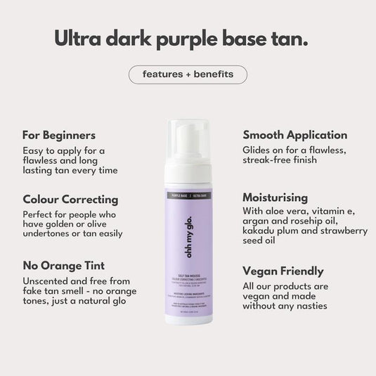 Ohh My Glo Self-Tan Purple Base (Ultra Dark) 200ml