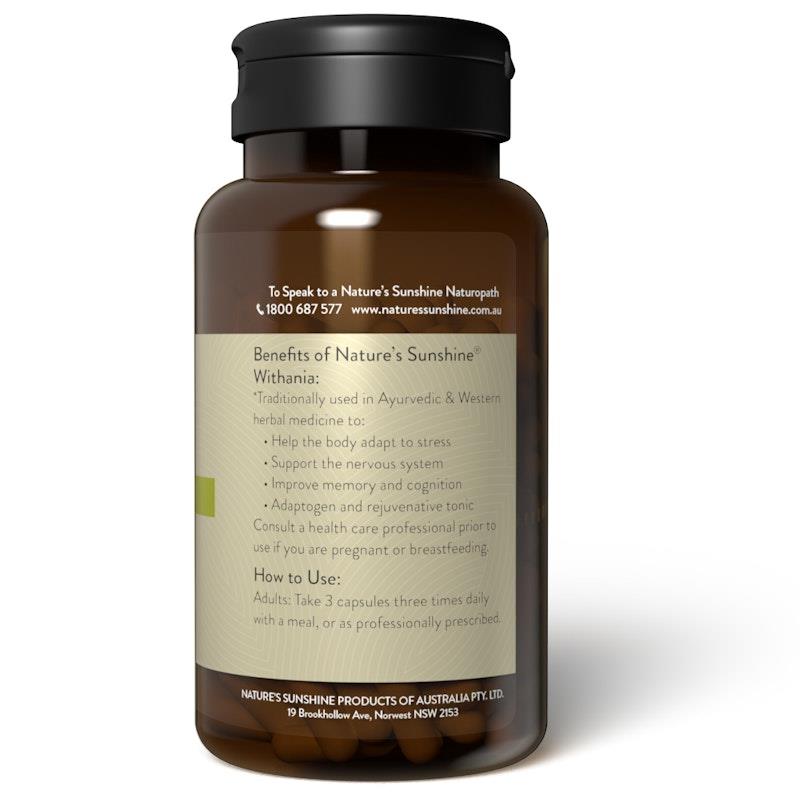 Load image into Gallery viewer, Nature's Sunshine Withania (Ashwagandha) 100Capsules
