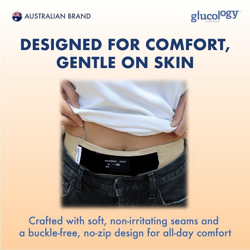 Load image into Gallery viewer, Glucology Insulin Pump Belt Medium, Beige
