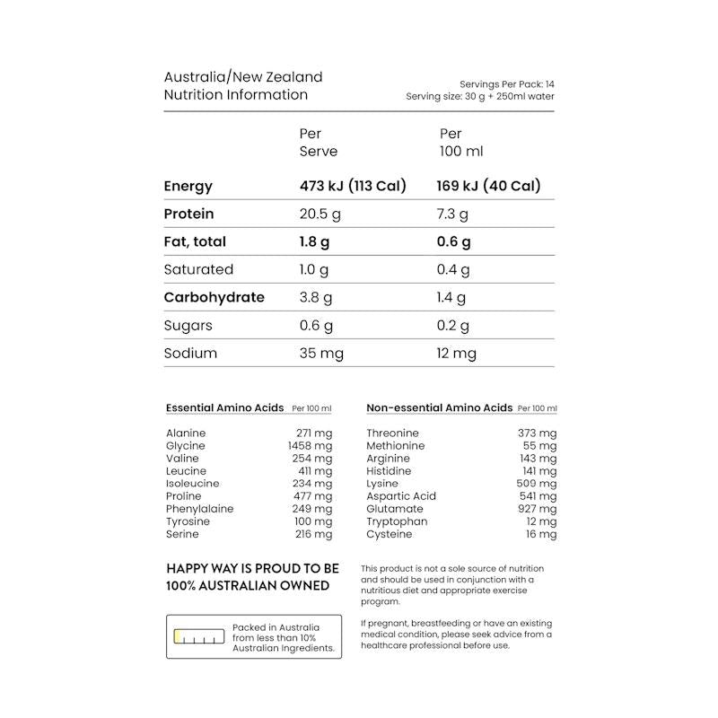 Load image into Gallery viewer, Happy Way Sour Berry Vegan Protein Water Powder 420g
