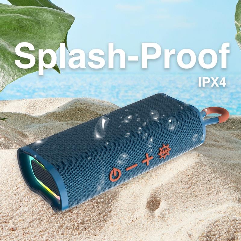 Load image into Gallery viewer, Laser Splash Proof Bluetooth Speaker Blue
