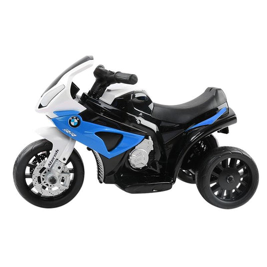 Rigo Kids Electric Ride On Car Police Motorcycle Motorbike BMW Blue