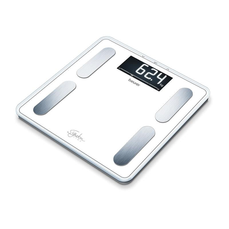 Load image into Gallery viewer, Beurer BF400W Digital Glass Body Fat Scale: Signature Line White 1unit

