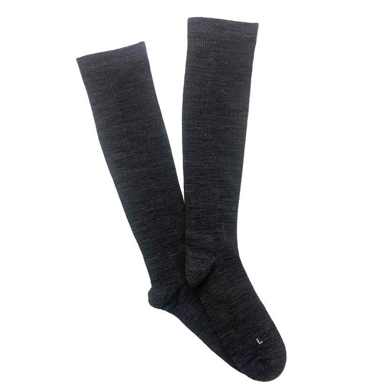 Load image into Gallery viewer, Overlander 3 Pairs of Women's Merino Wool Health Compression Socks - Charcoal Melange Size 2-8
