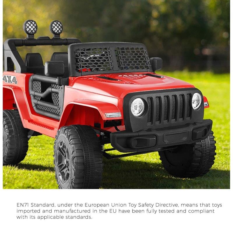 Load image into Gallery viewer, Mazam Ride On Car Electric Jeep Toy Remote Car MP3 LED lights 12V Red

