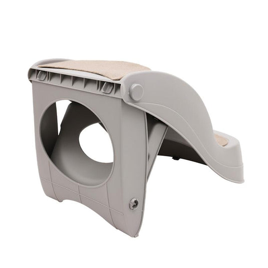 Furtastic 38cm Foldable Pet Stairs Ramp Grey