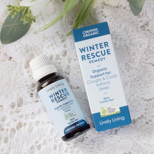 Lively Living Winter Rescue Organic 30ml Family Size 1unit