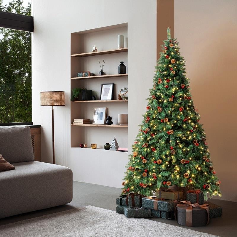 Load image into Gallery viewer, Tinseltown LED Christmas Tree 1.8M Xmas Trees Decorations Green with Ornaments 6 Feet
