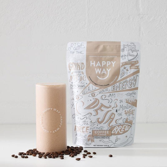 Happy Way Deja Brew Coffee Vegan Protein Powder 500g