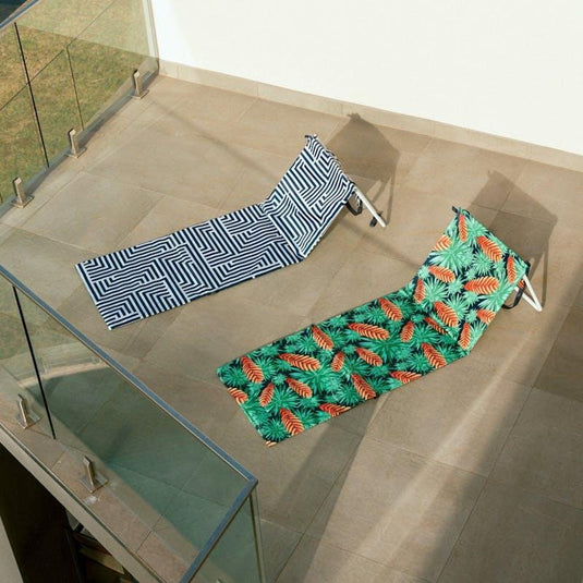 Lazy Dayz Fold Up Beach Lounger - Mossman 1pc