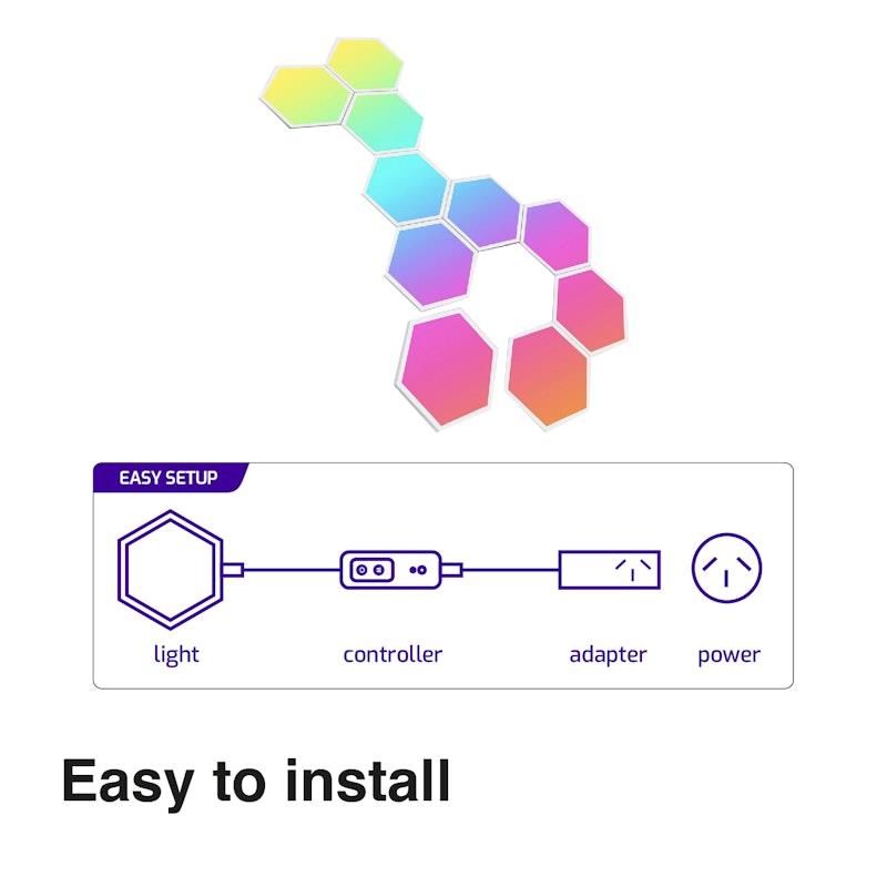 Load image into Gallery viewer, Laser Smart Home DIY Hexagon Light Multicolor
