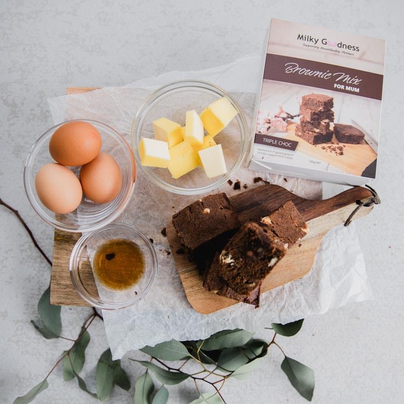 Load image into Gallery viewer, Milky Goodness Triple Chocolate Brownie Mix 500g
