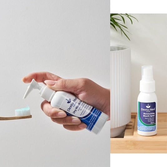 Denta-Med Dry Mouth Gel 125mL Pump Bottle & Moisturising Mouth Spray 60mL Bundle