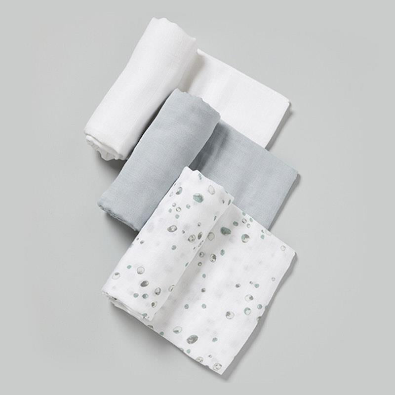 Load image into Gallery viewer, Little Bamboo Muslin Wraps 3Pk Whisper
