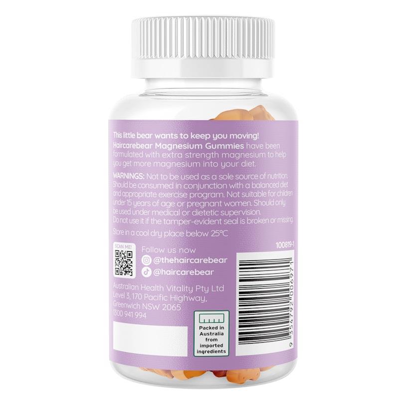 Load image into Gallery viewer, Haircarebear Magnesium Gummies 3x60 Pack
