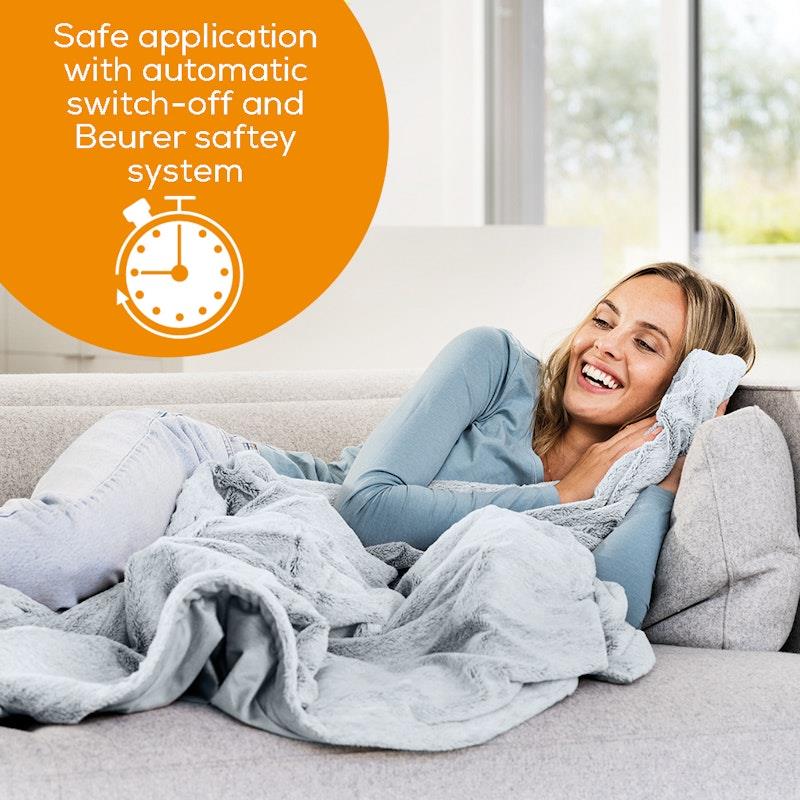 Load image into Gallery viewer, Beurer HD75G Super Cosy Heated Throw - Charcoal Grey One Size
