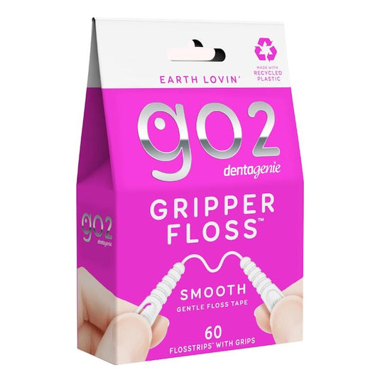 Dentagenie Gripper Smooth Flosstrips with Grips 60pk