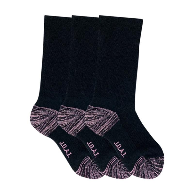 Load image into Gallery viewer, Jack of All Trades 12 Pairs of Women's Top to Toe Comfort Socks - Black Size 5-10
