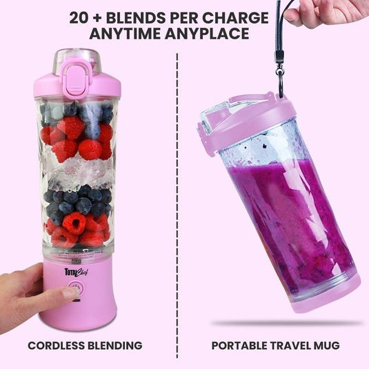 Total Chef Portable Blender, 600 ml Lilac