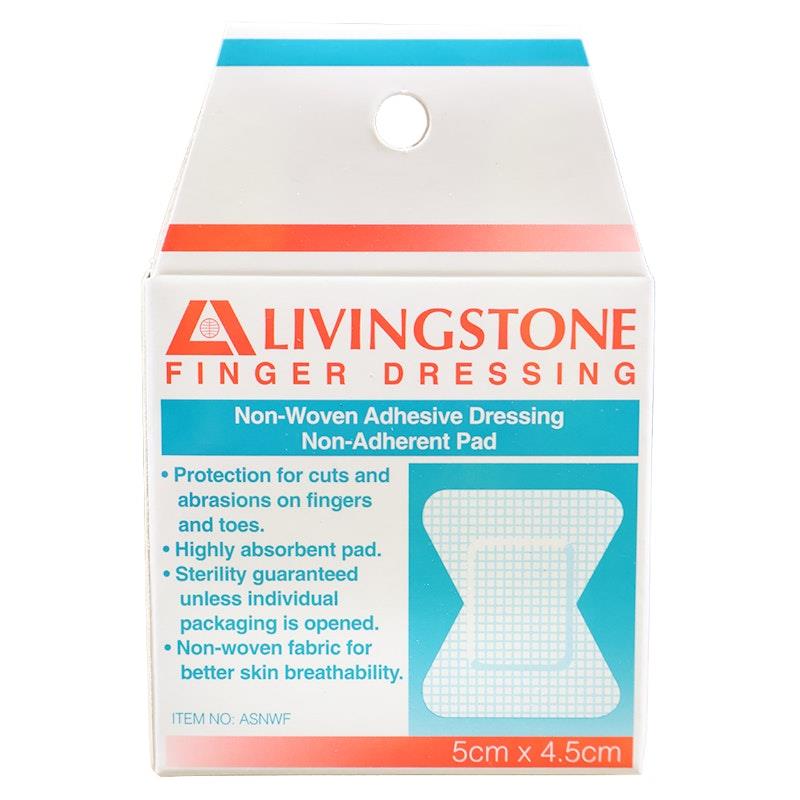 Load image into Gallery viewer, Livingstone Adhesive Joint Knuckle Dressing Non-Adherent Pad Medium 5 x 4.5cm 50 Pieces/Box
