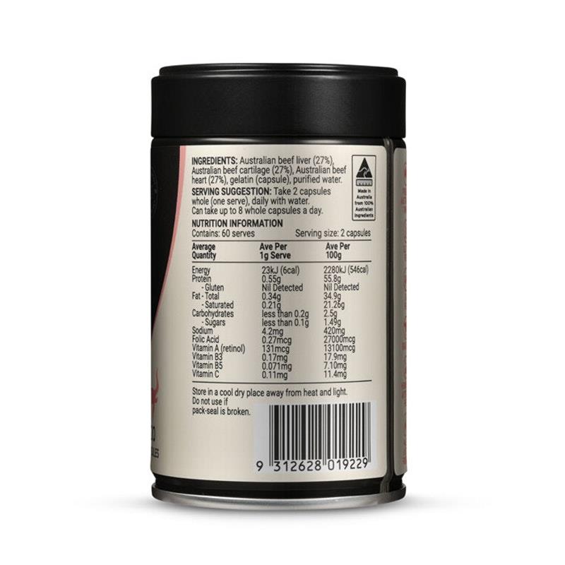 Load image into Gallery viewer, Melrose Origins Women's Replenish Grass Fed Beef Organs 120Capsules
