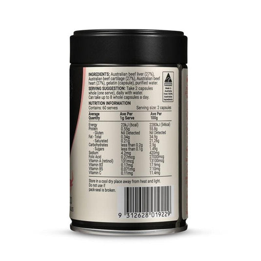 Melrose Origins Women's Replenish Grass Fed Beef Organs 120Capsules